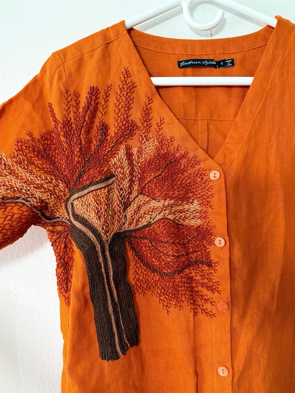 Gudrun Sjödén woven linen shirt dress